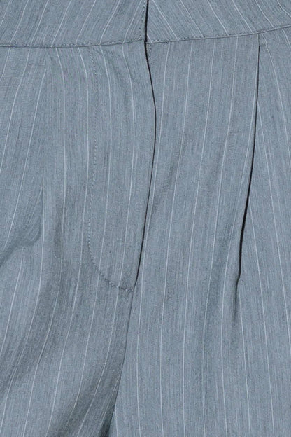 SMILE BRIGHT IN GREY WOVEN PANTS