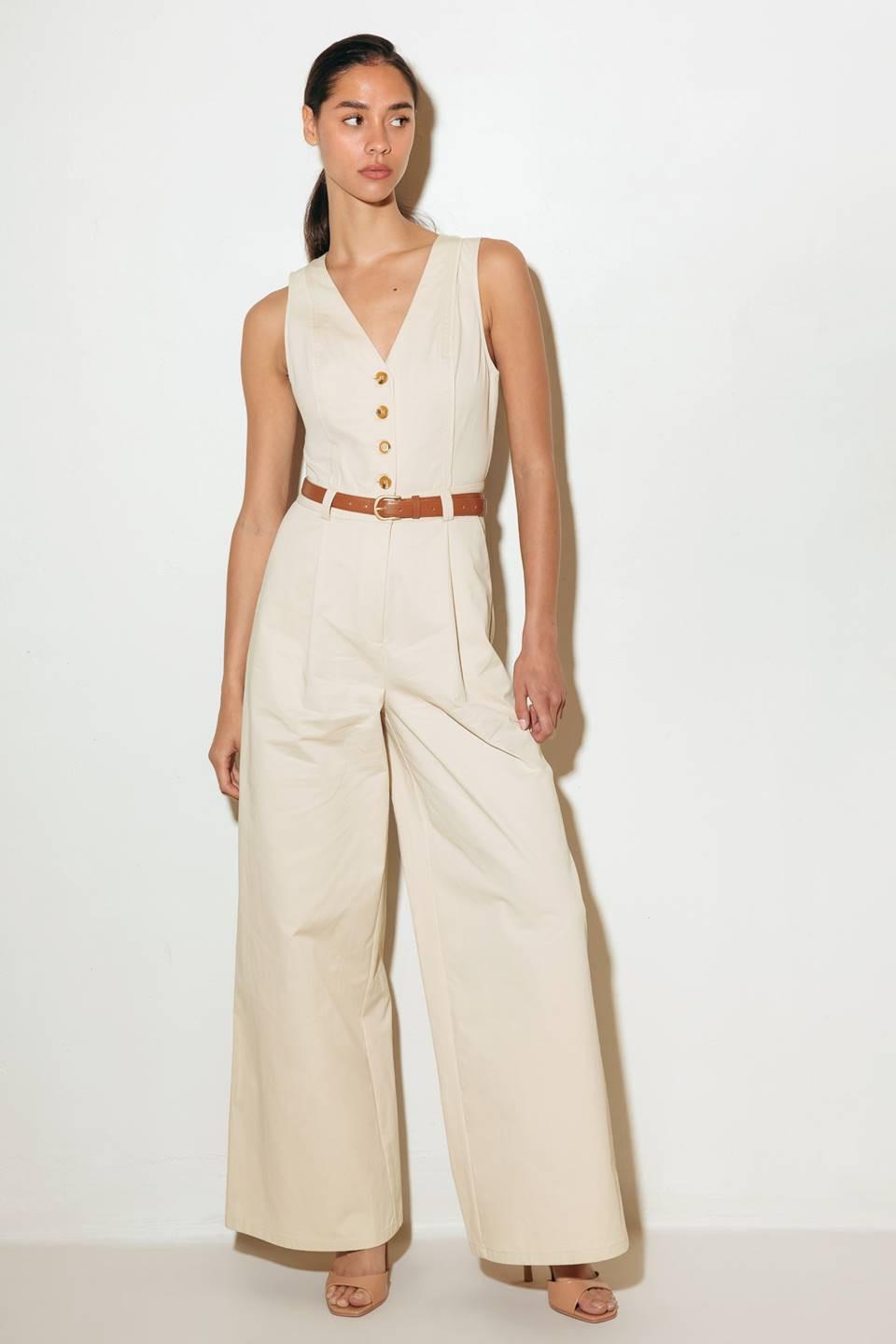 EVERYDAY ESSENTIAL WOVEN JUMPSUIT
