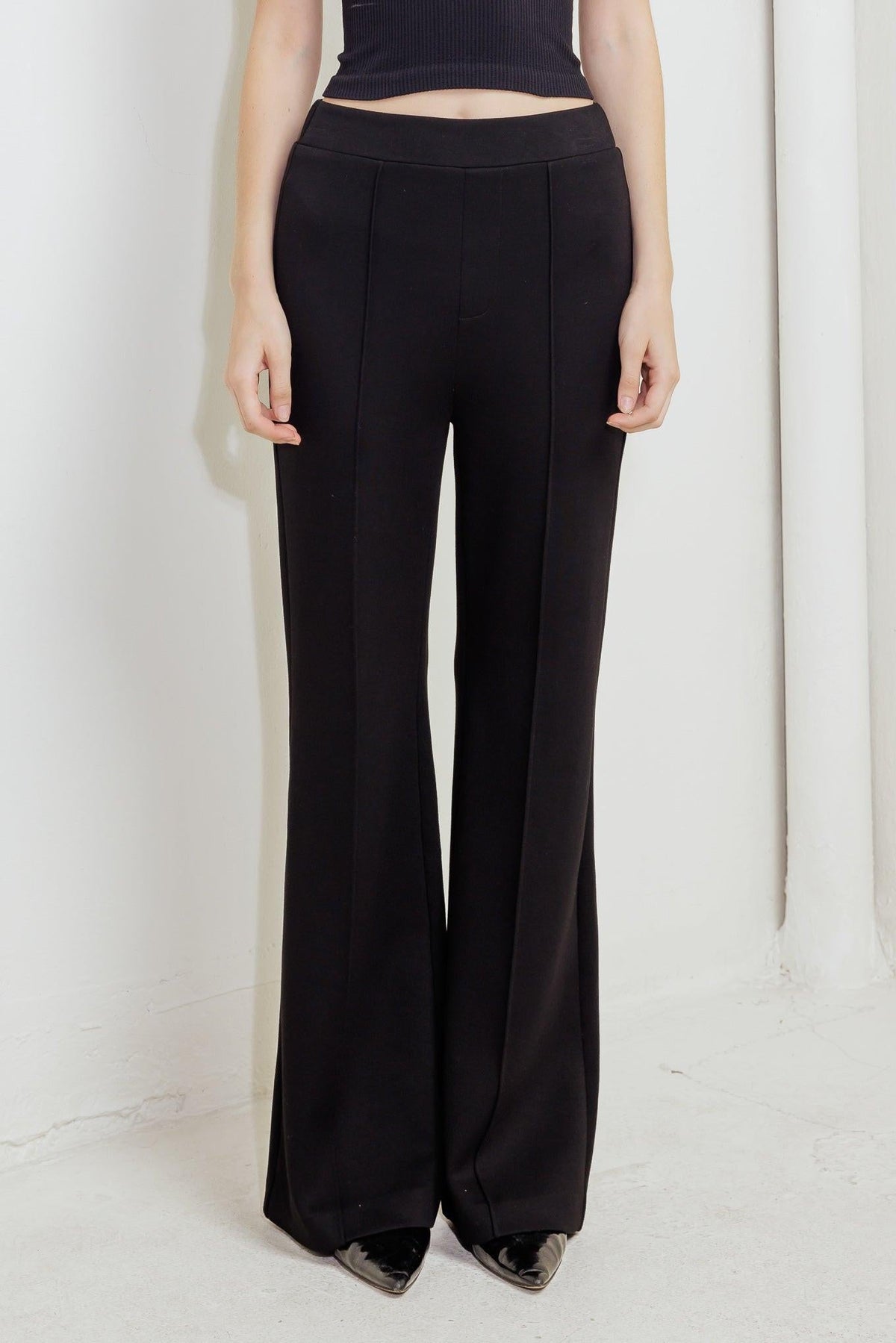 MODERN FLOW BLACK WOVEN PANTS
