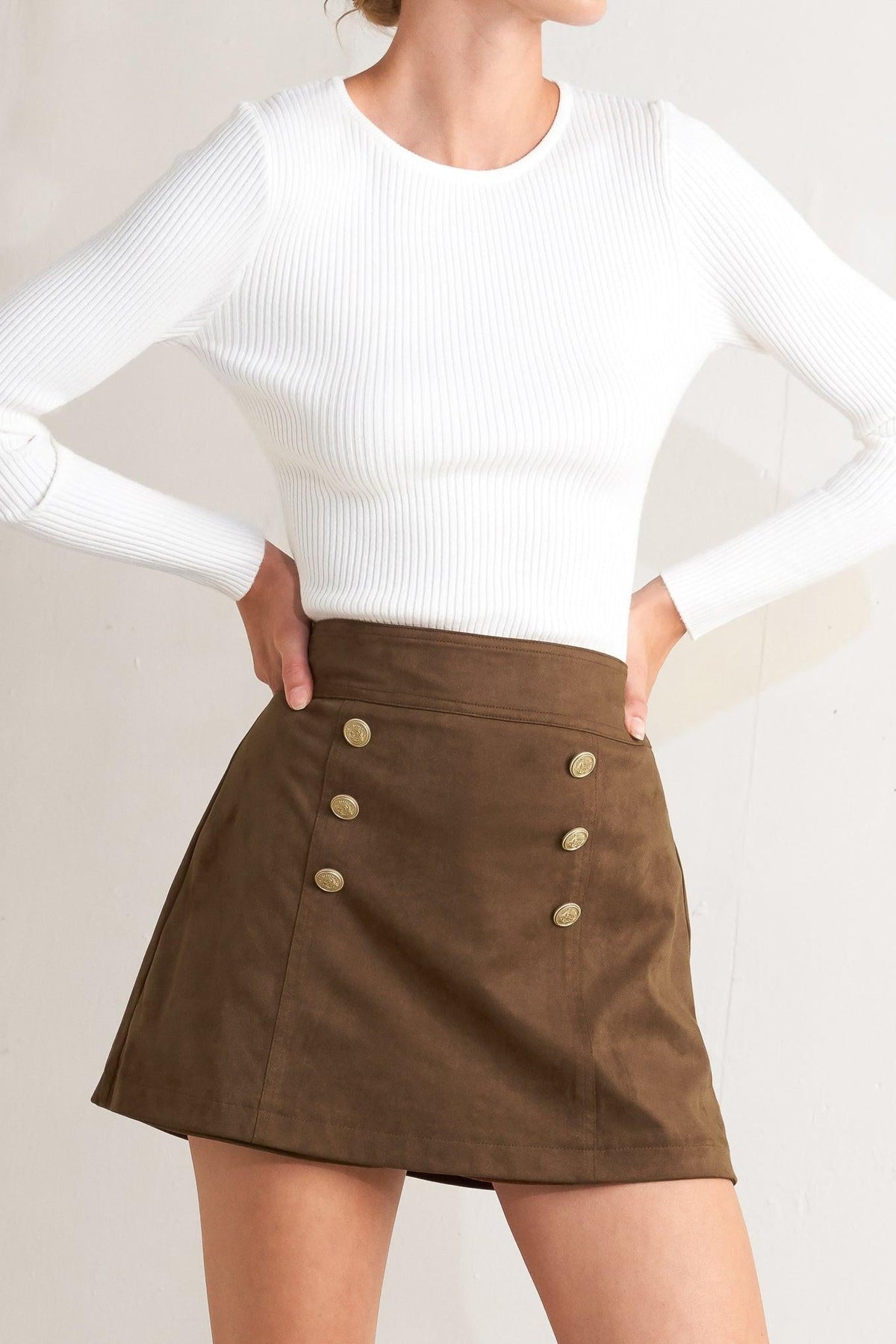 FALDA PANTALÓN UTILITY DE ANTE SINTÉTICO HERITAGE
