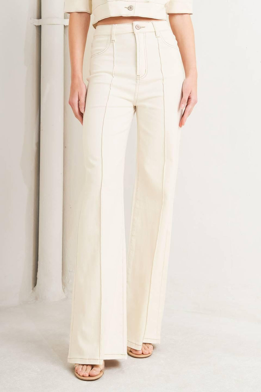 MODERN NEUTRAL TWILL PANTS
