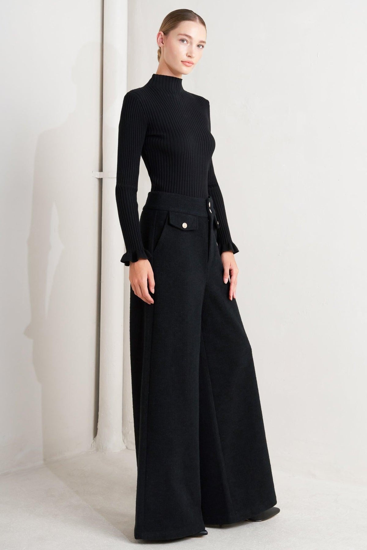 PRESTIGE VOLUME PANTALONES TEJIDOS NEGROS