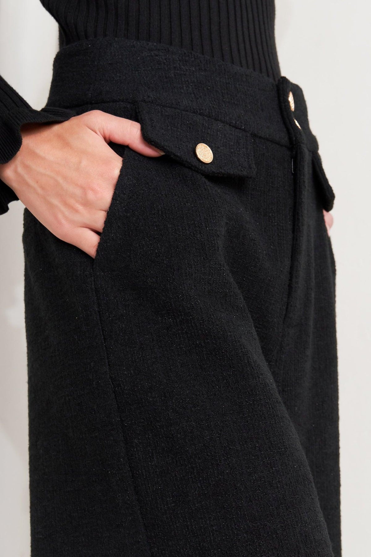 PRESTIGE VOLUME PANTALONES TEJIDOS NEGROS