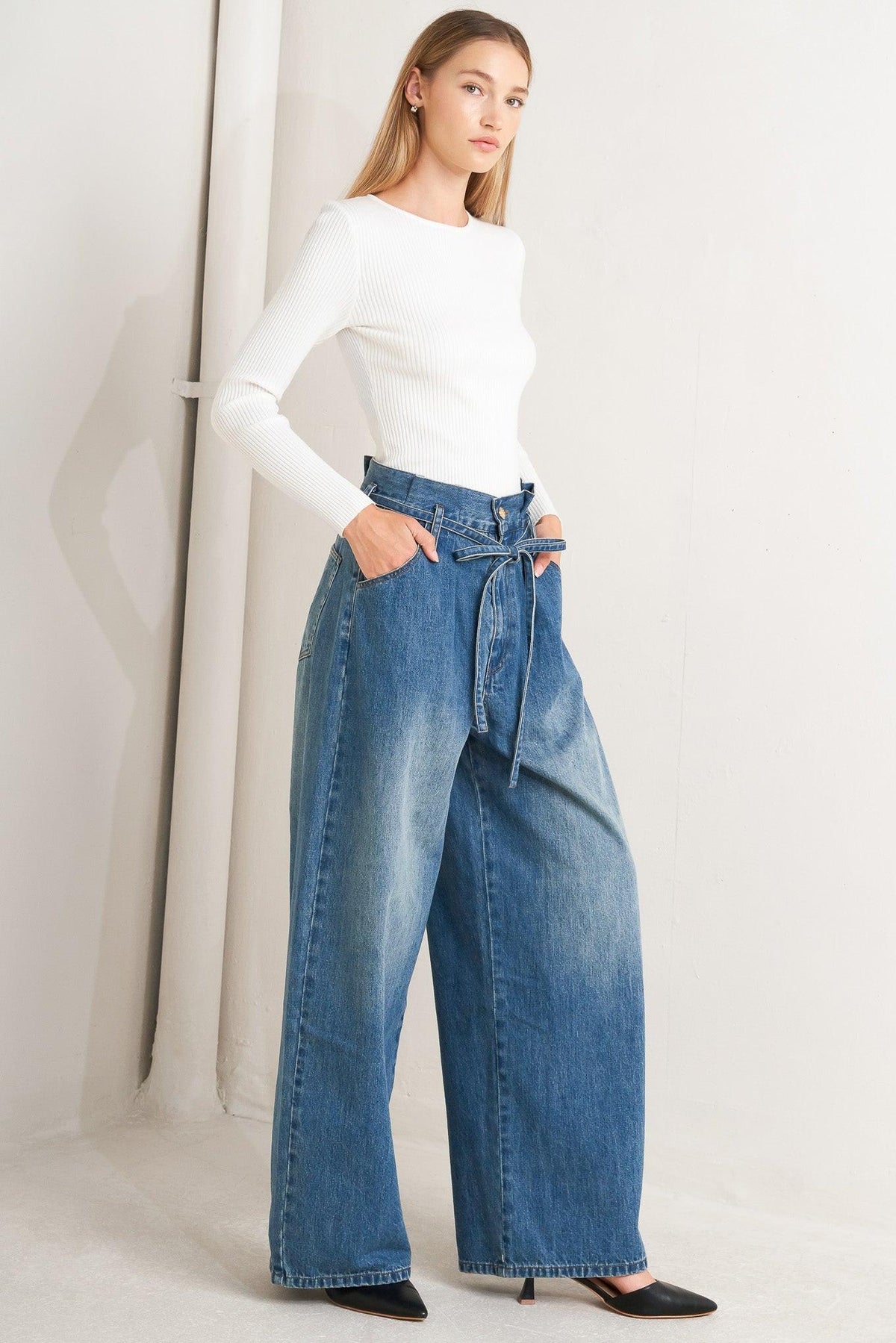 EVERYDAY CINCH DENIM PANTS