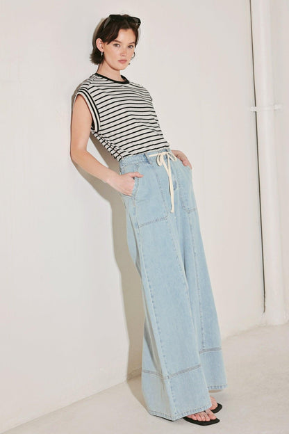 WEEKEND SOUNDTRACK DENIM PANTS