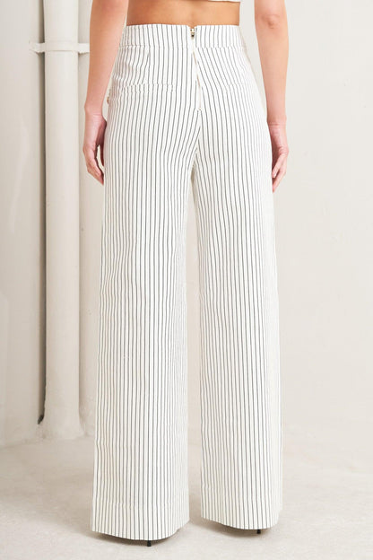 EFFORTLESS FORM STRIPE WOVEN PANTS