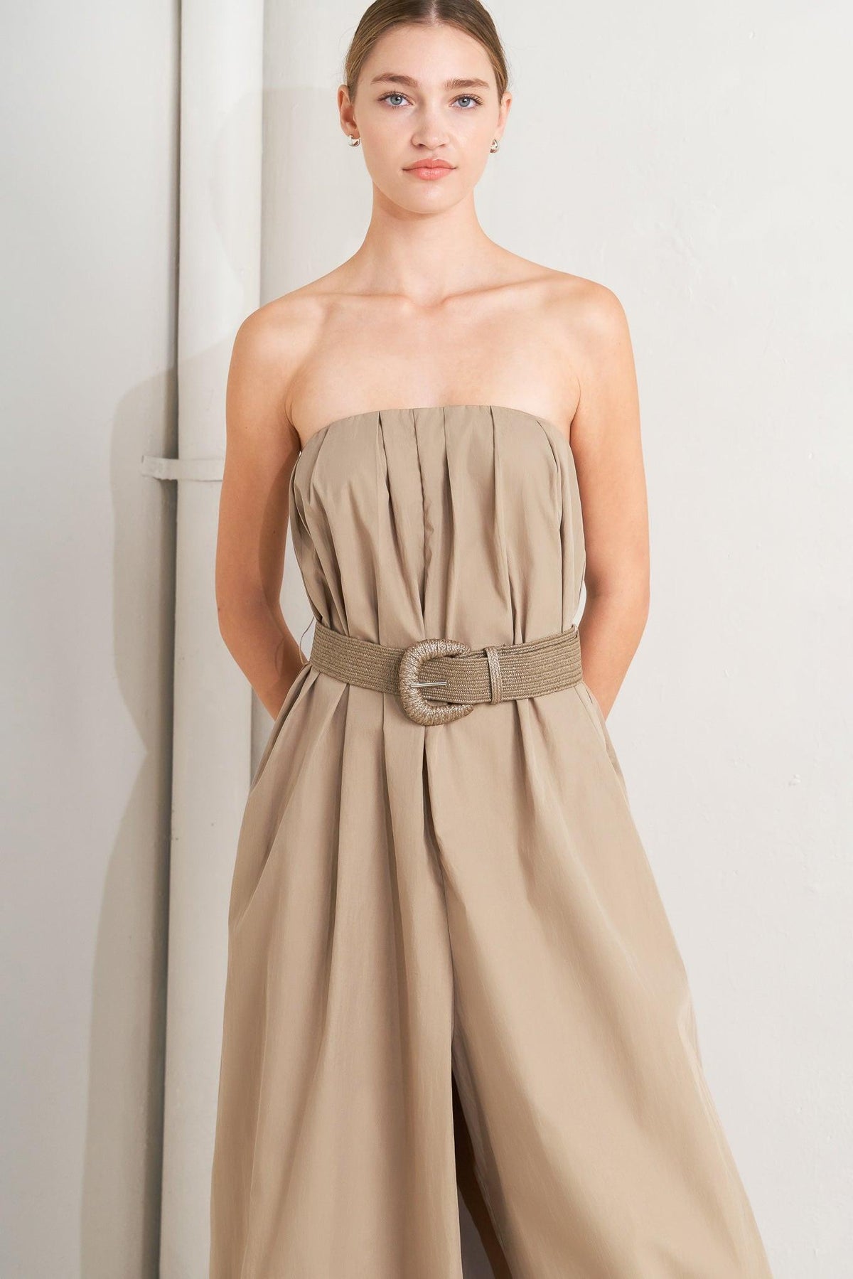 QUIET SENSUALITY WOVEN JUMPSUIT