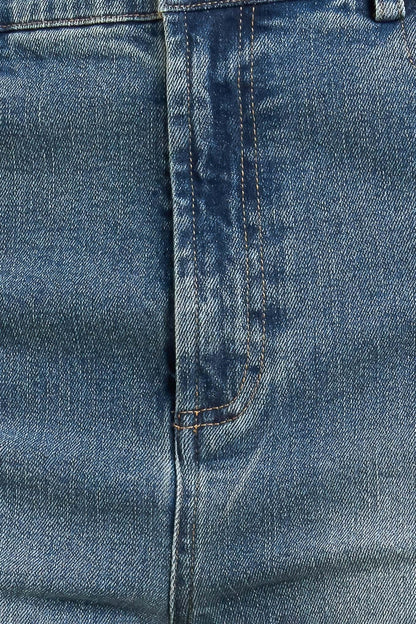 NO SECOND THOUGHT WASHED DENIM PANTS