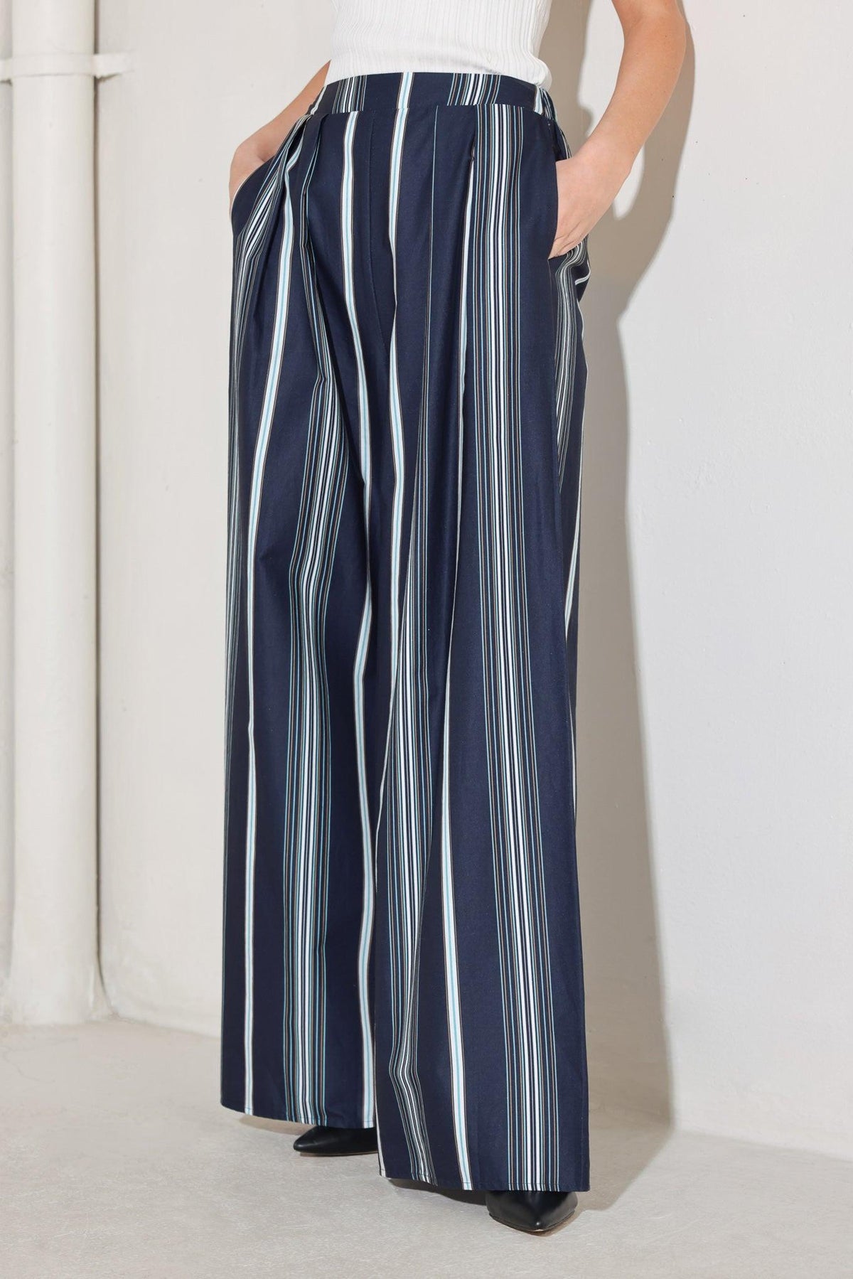 PANTALONES TEJIDOS CITY STRIPE