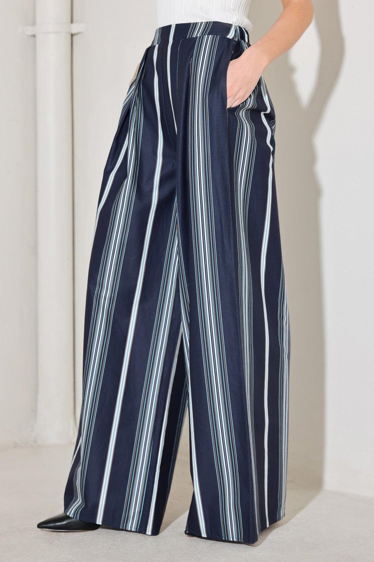 PANTALONES TEJIDOS CITY STRIPE