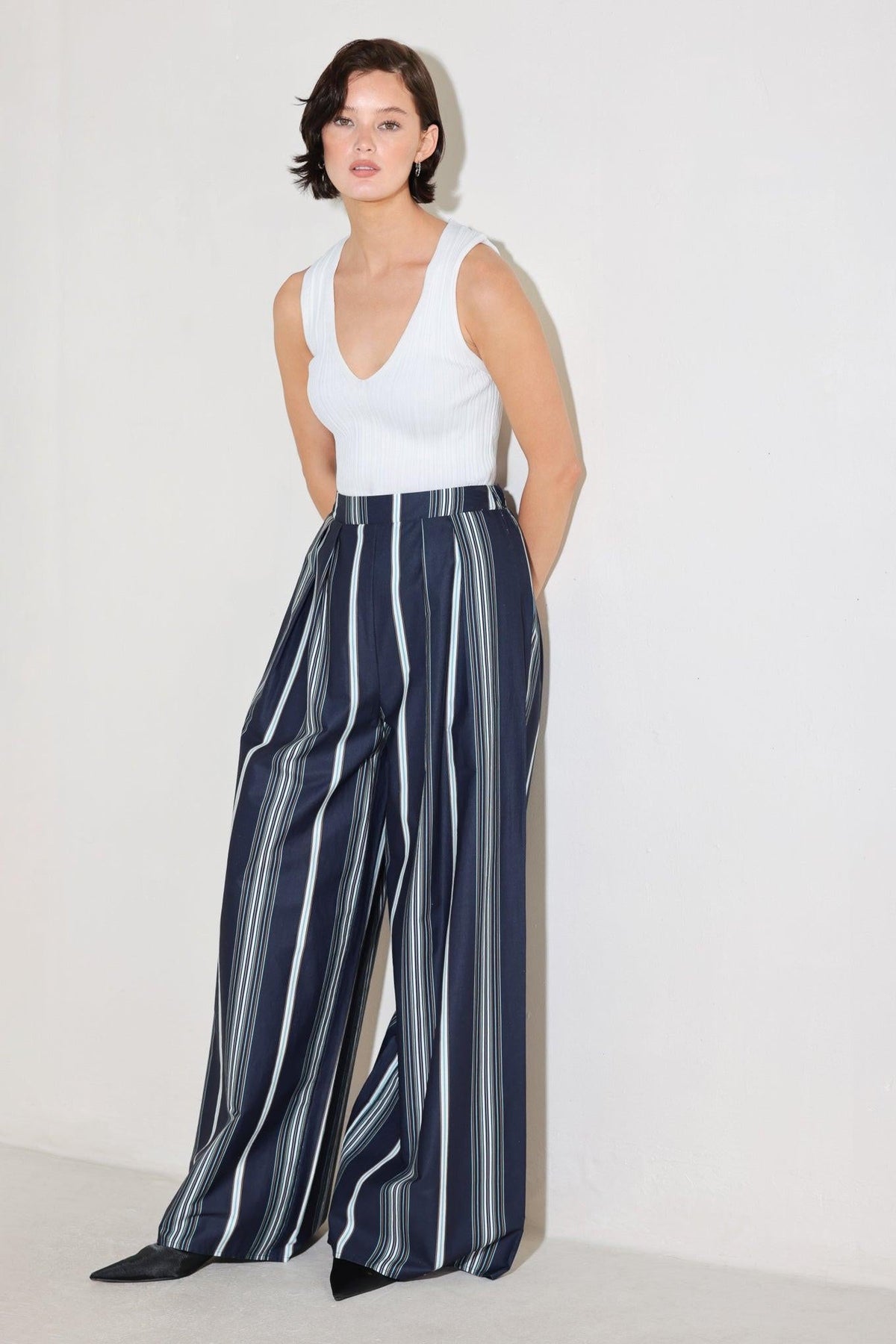 PANTALONES TEJIDOS CITY STRIPE