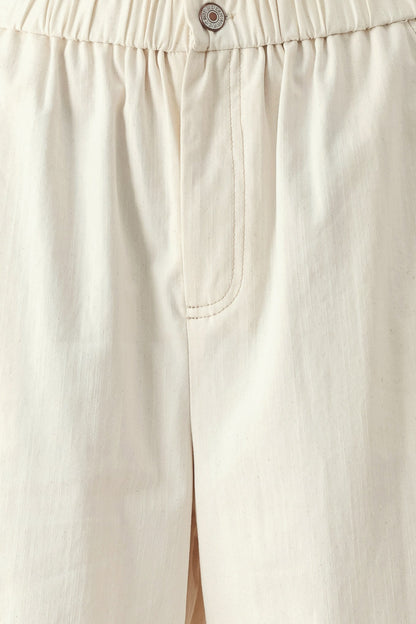 SUNDAY SOFT FLOW WOVEN CULOTTE PANTS