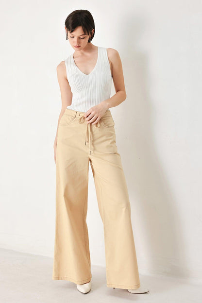 MODERN SAND WOVEN PANTS