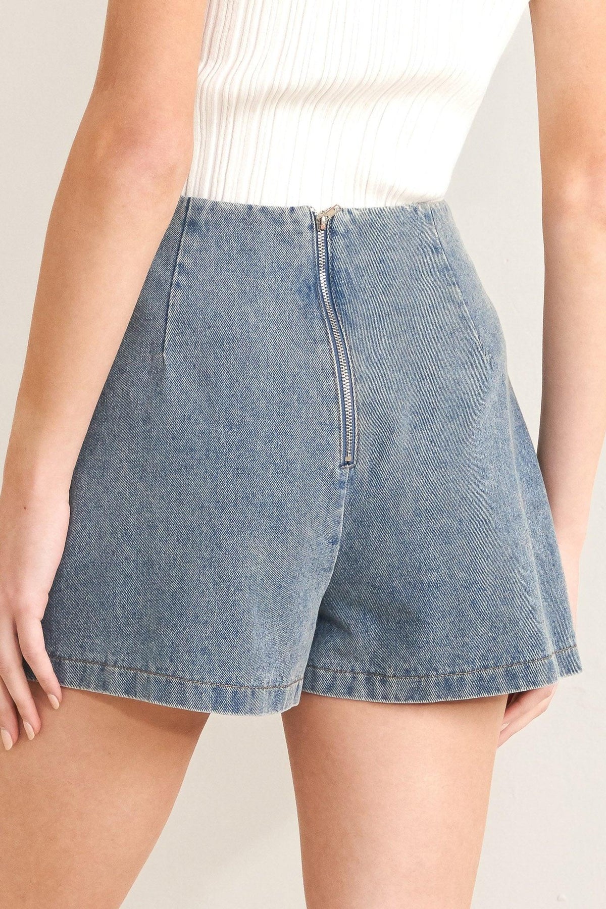 FALDA SHORT DE MEZCLILLA SANTA MONICA
