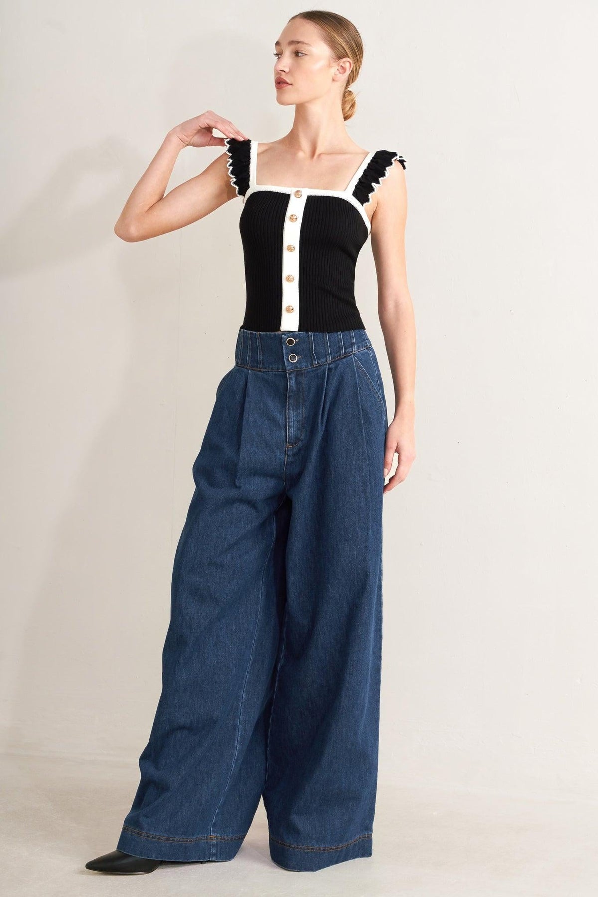 OCEAN DRIVE WIDE DENIM PANTS