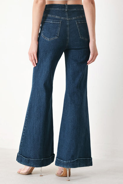 SKYLINE FLARE DENIM PANTS