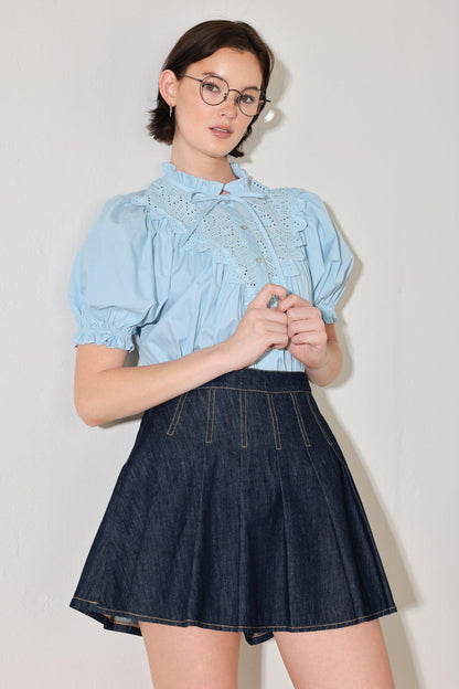LOVESONG IN DENIM SKORT