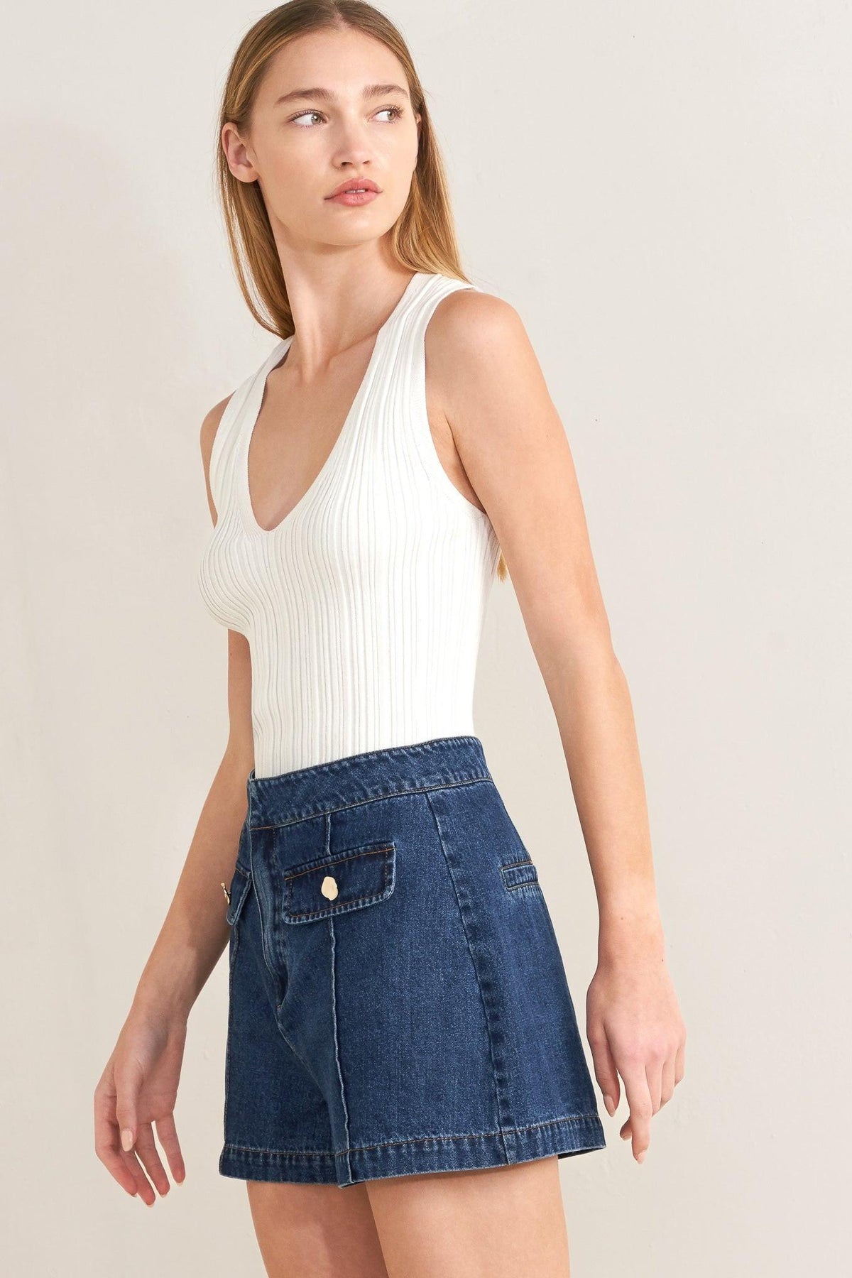 SHORTS DE MEZCLILLA ELEGANTES PARA SIEMPRE