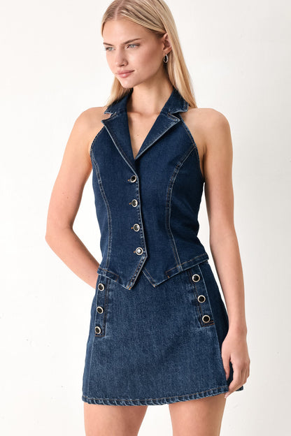 RUN THE CITY DENIM SKORT