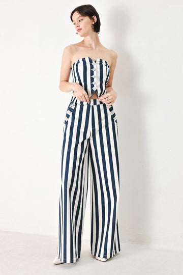 NAVY/IVORY