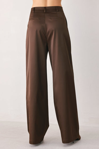 PARCHMENT RELAXED-FIT WOVEN PANTS
