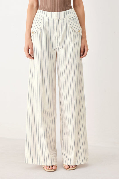SUTTON STRIPE WOVEN PANTS