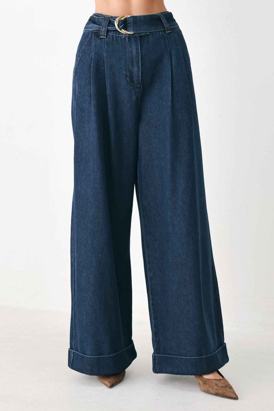 DEEP INDIGO MODERN MUSE DENIM PANTS