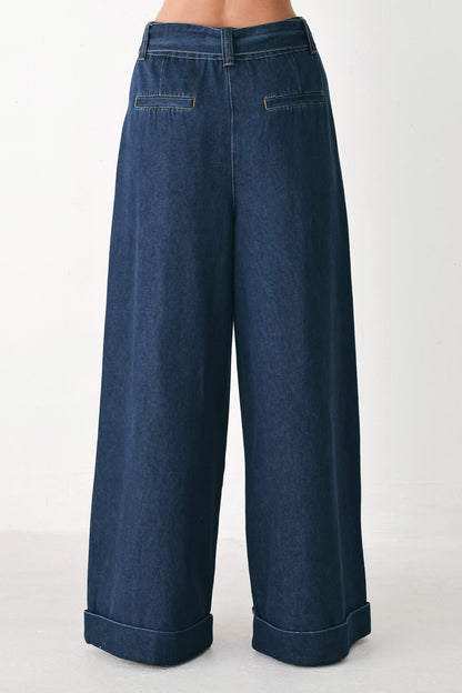 DEEP INDIGO MODERN MUSE DENIM PANTS
