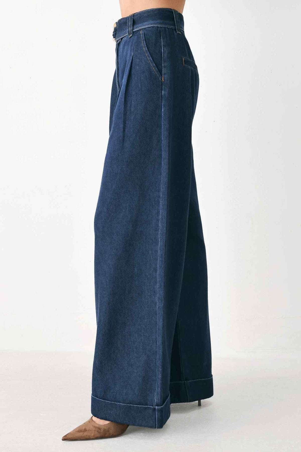 DEEP INDIGO MODERN MUSE DENIM PANTS