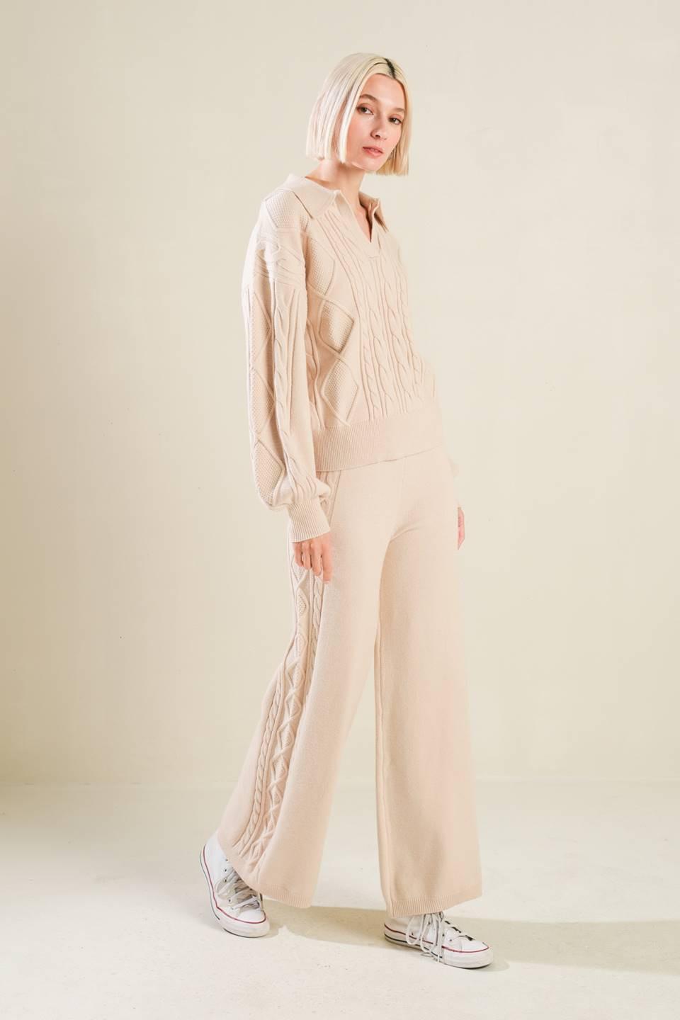 PANTALONES DE PUNTO HOLD YOUR GAZE