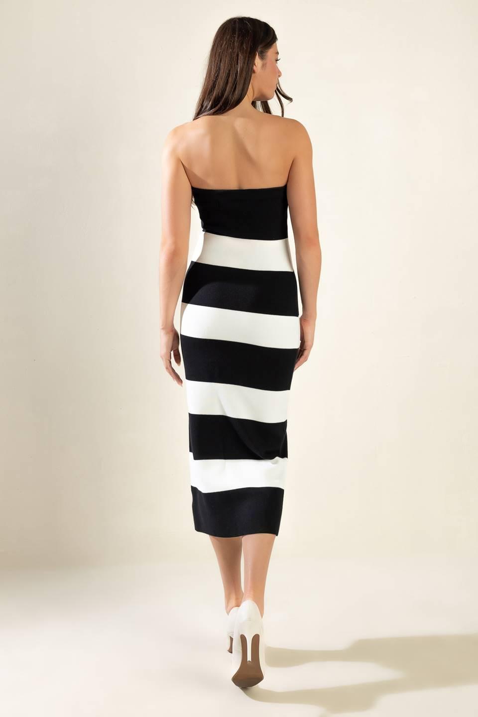 VESTIDO MIDI TUBULAR «TARDE ROMÁNTICA»