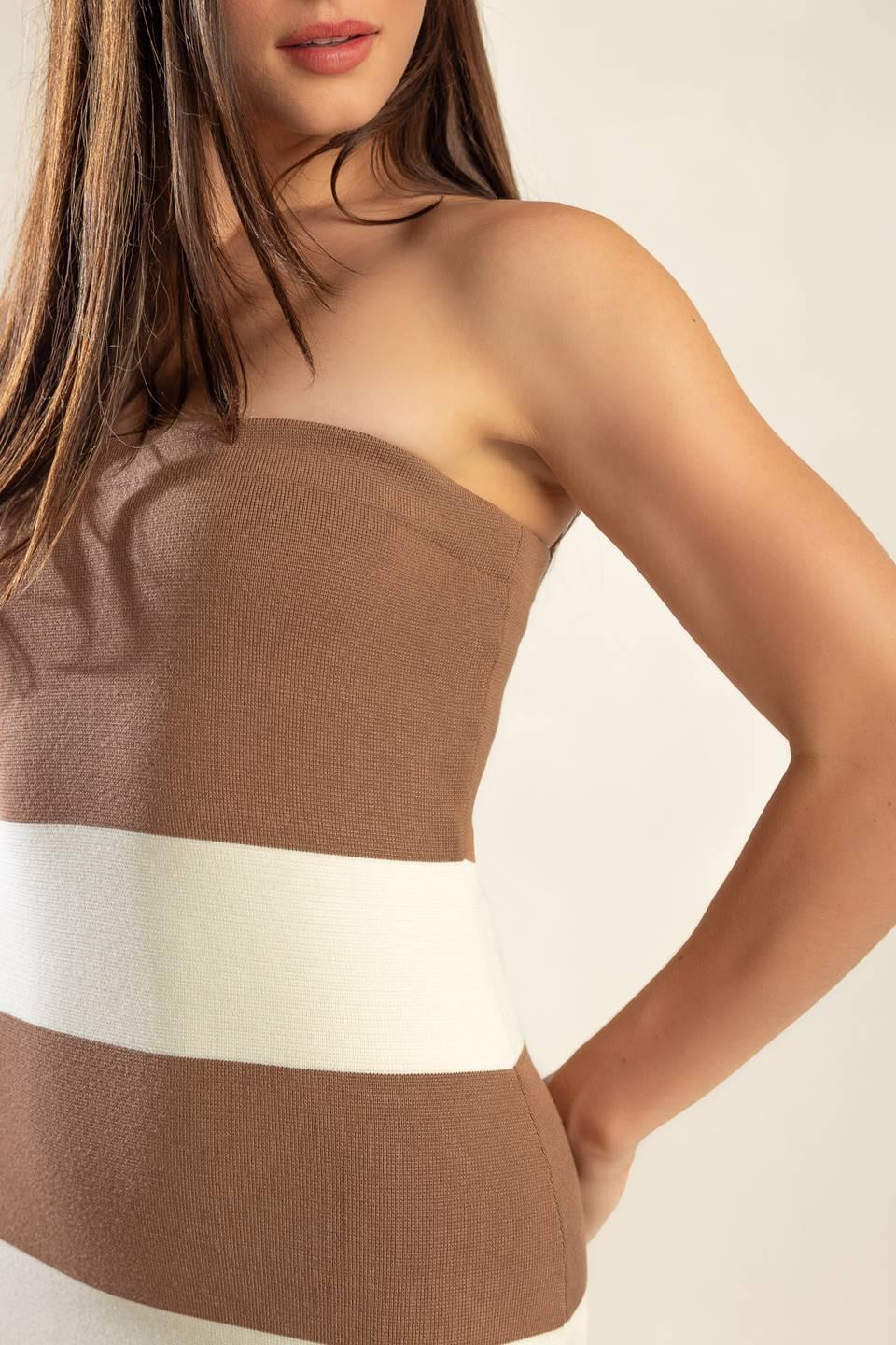 VESTIDO MIDI TUBULAR «TARDE ROMÁNTICA»
