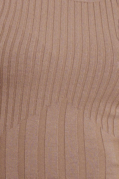 STRUCTURED CHIC SWEATER MIDI DRESS