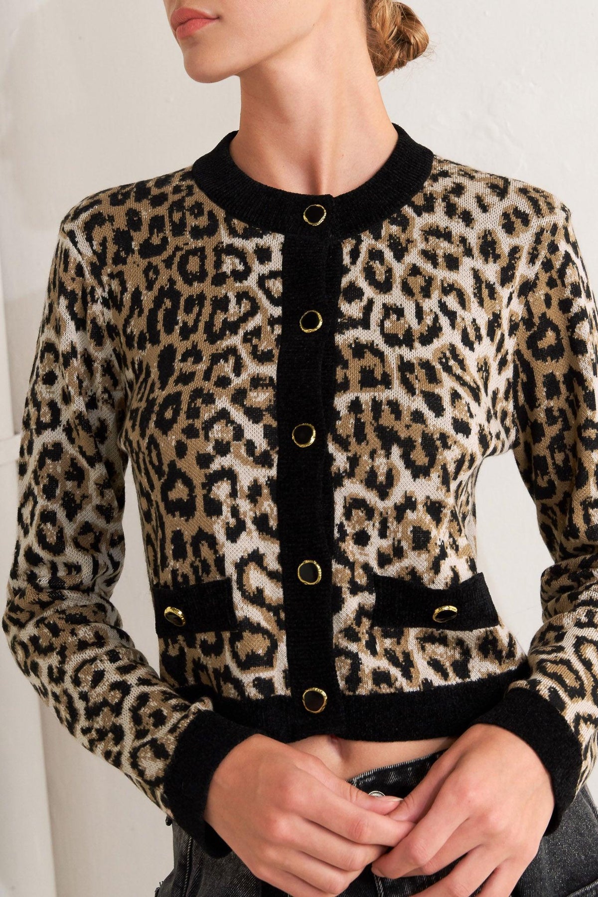 SUÉTER CÁRDIGAN DE LEOPARDO DIOSA URBANA