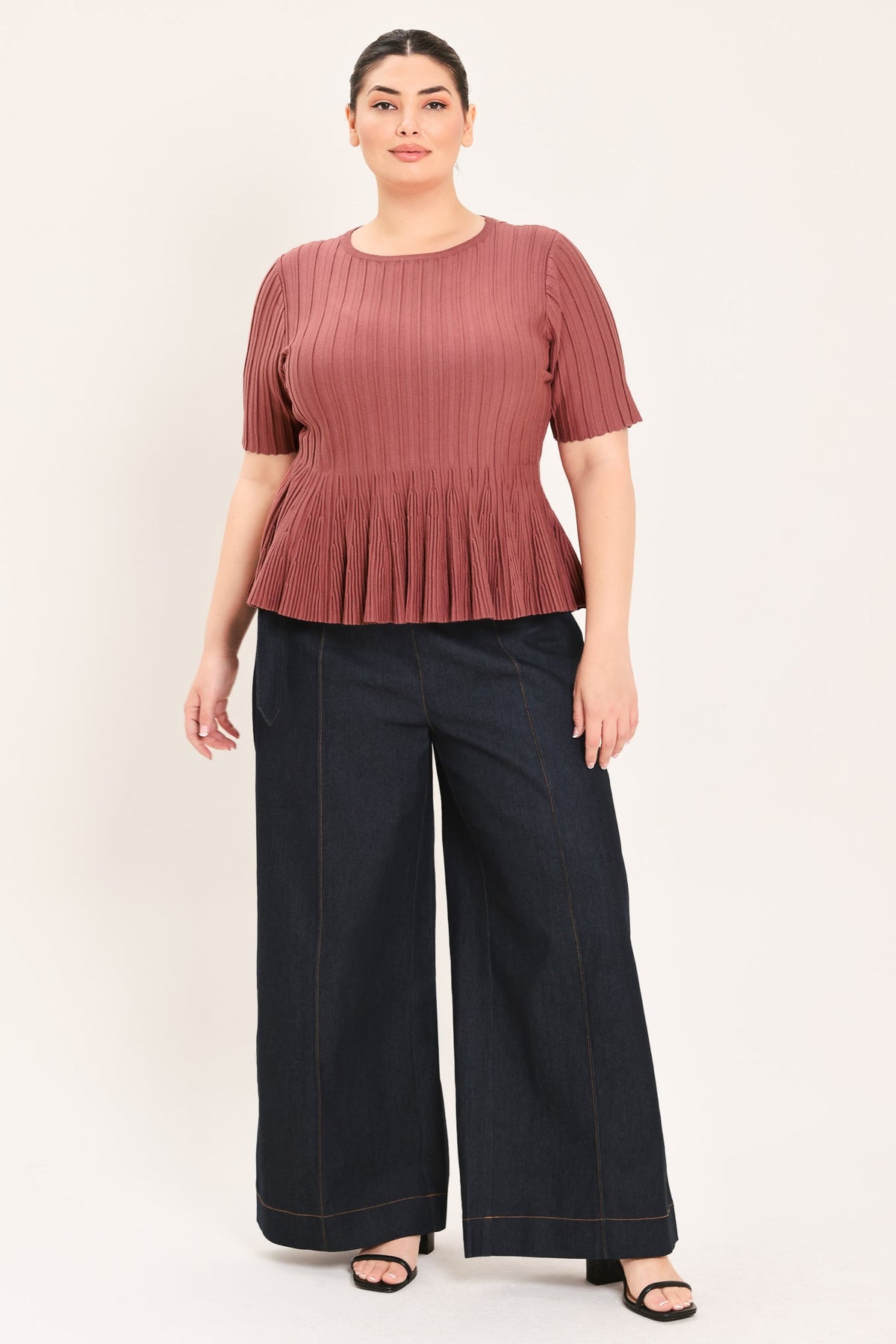 TOP DE PUNTO TIPO SWEATER "SOFT GIRL"