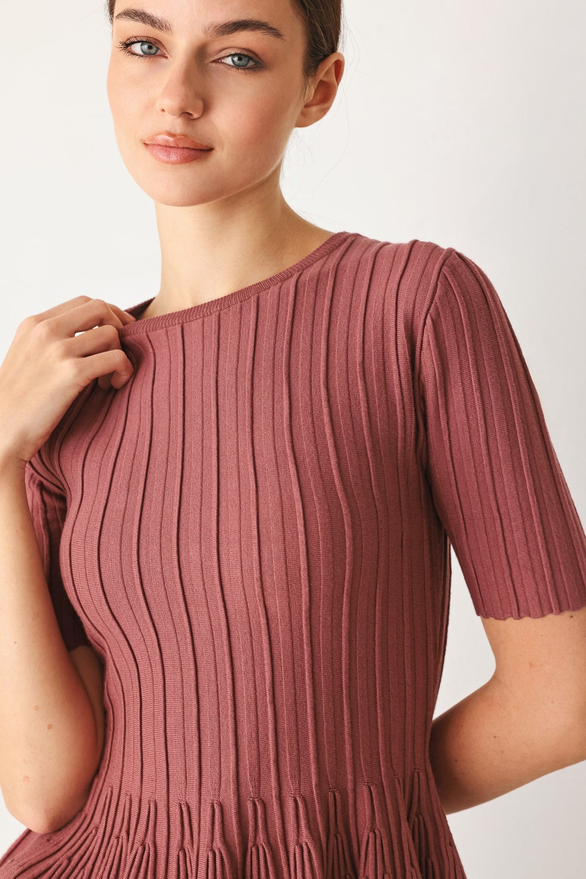 TOP DE PUNTO TIPO SWEATER "SOFT GIRL"