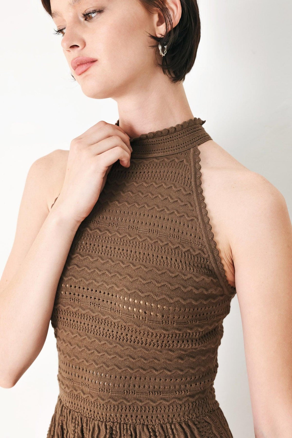 SWEET LATTE SWEATER KNIT MINI DRESS