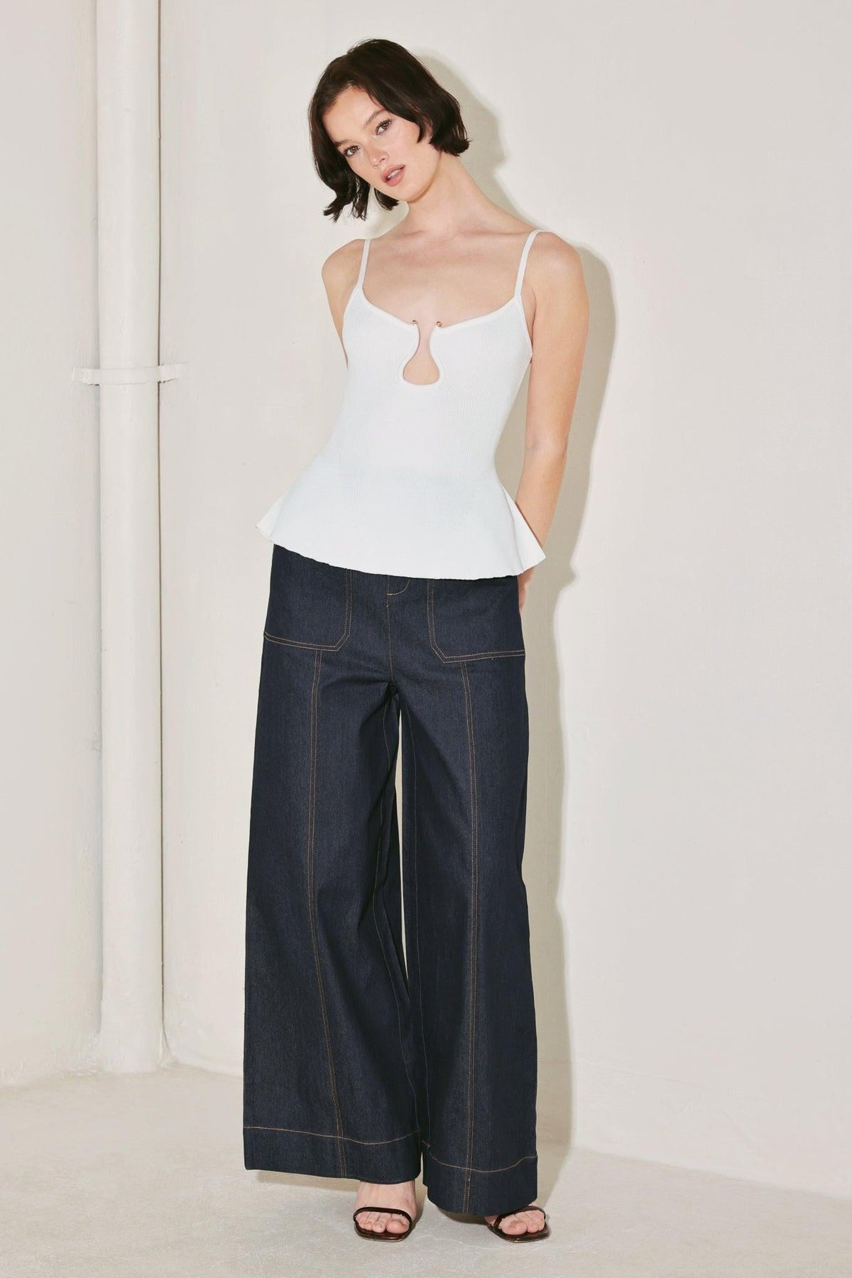 AFTER HOURS ICON SWEATER KNIT CAMI TOP