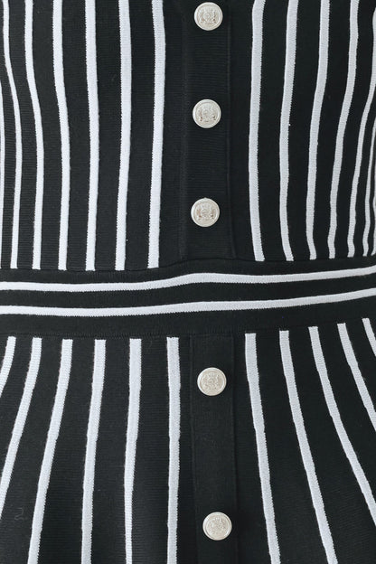 BLACK PARLOR MELODY SWEATER MINI DRESS