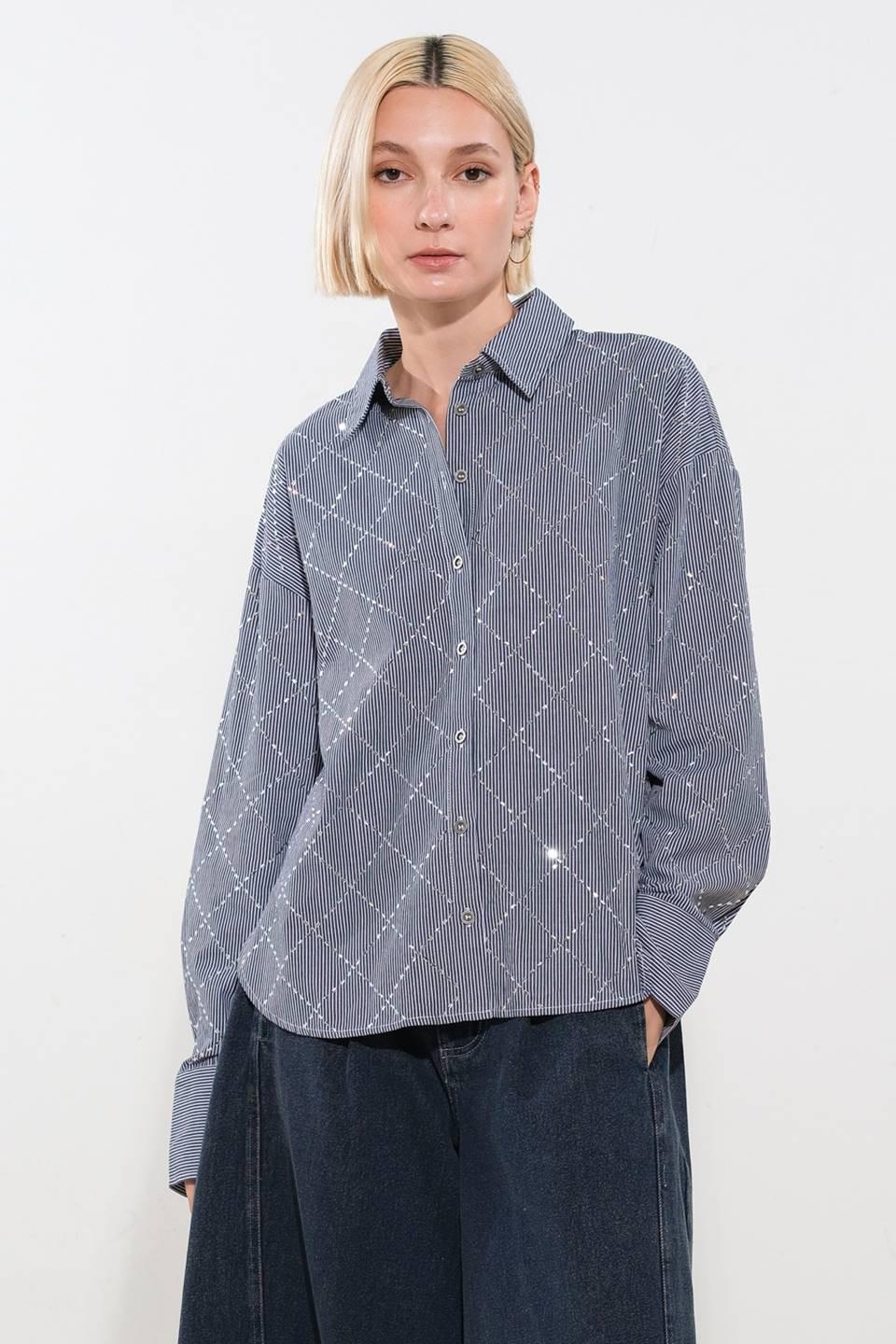 TOP TEJIDO DE ASPECTO ELEGANTE