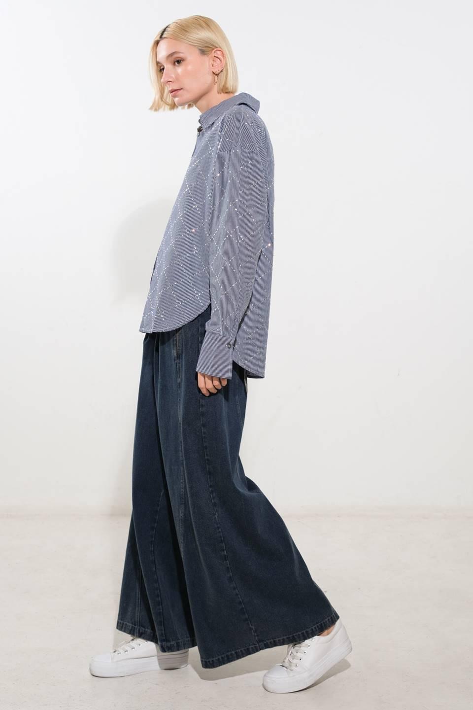 TOP TEJIDO DE ASPECTO ELEGANTE