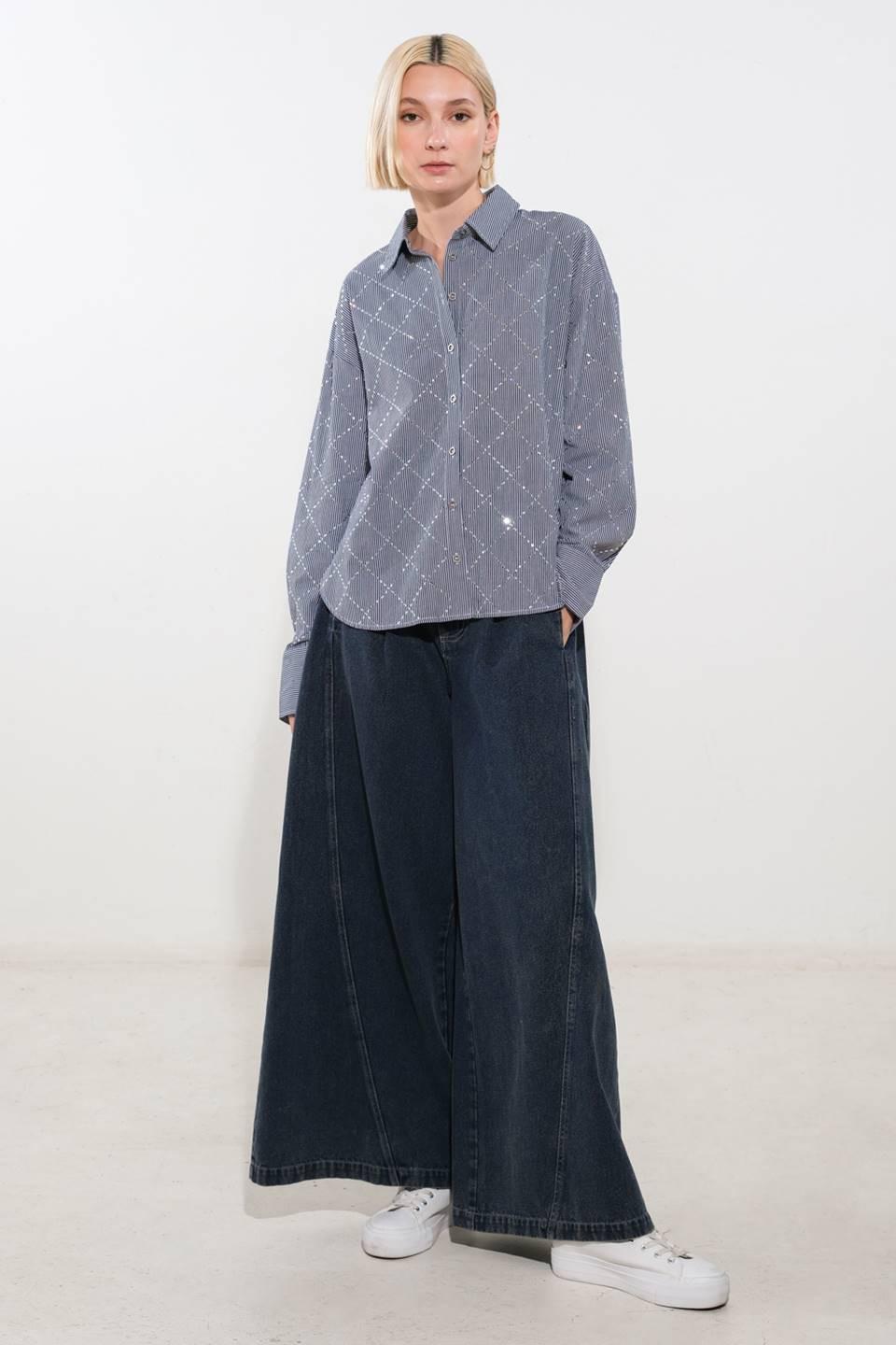 TOP TEJIDO DE ASPECTO ELEGANTE