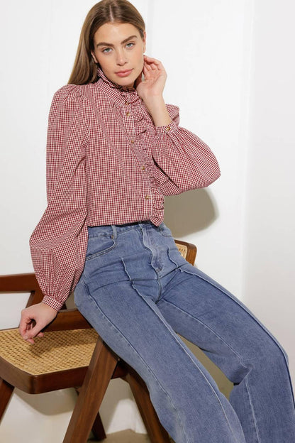 HAVE SOME GRACE WOVEN TOP