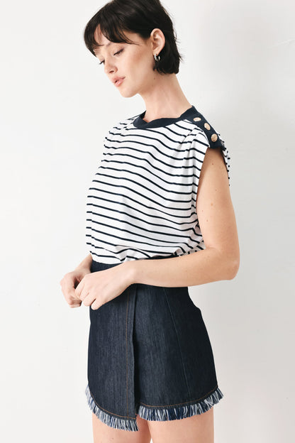 EVERYDAY COOL STRIP KNIT TOP