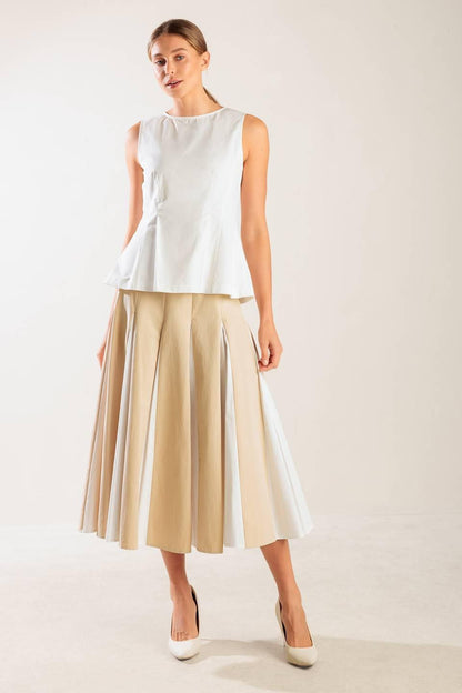 FIRST DATE WHITE WOVEN TOP