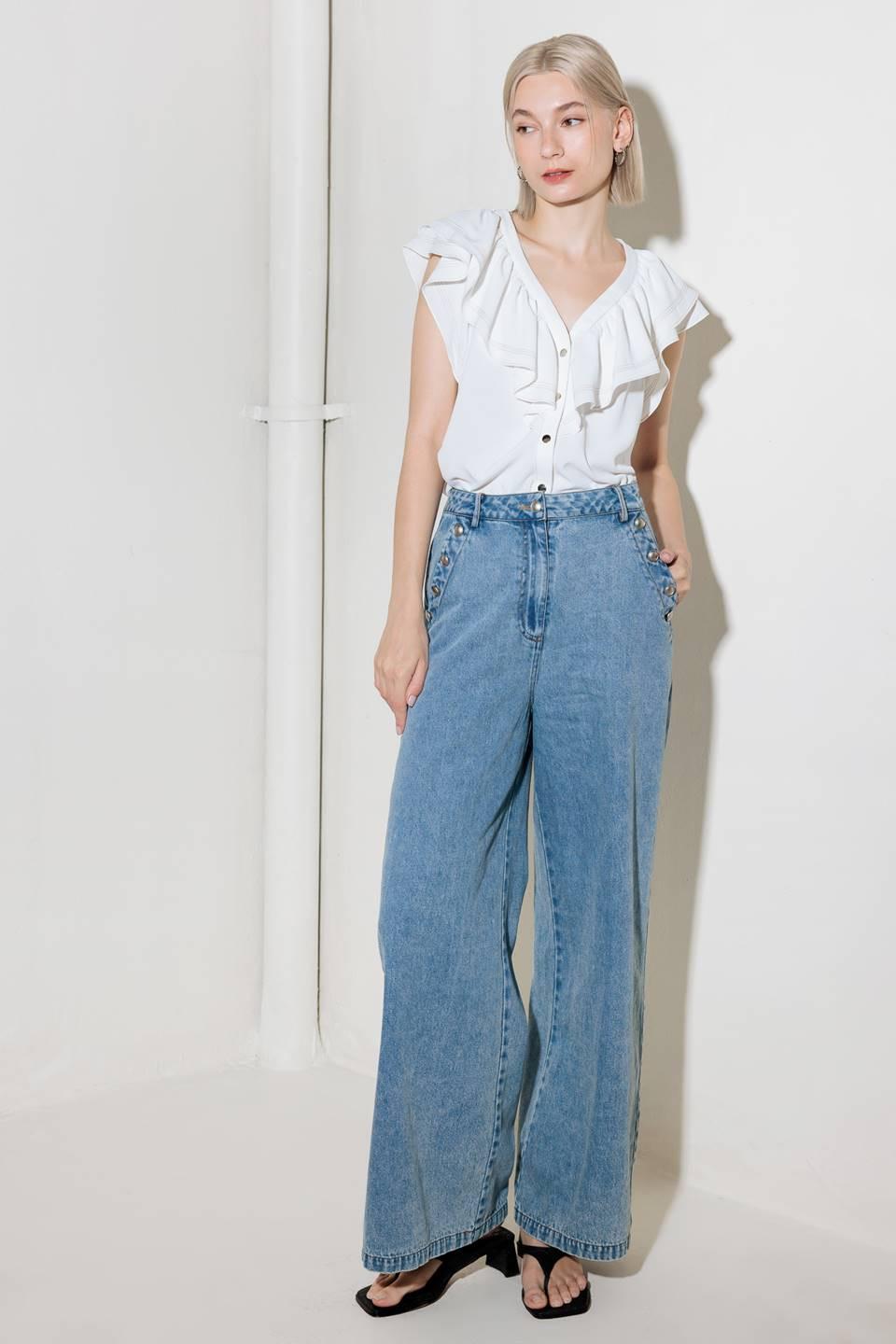 TOP TEJIDO BLANCO CRUDO PARA ROMANCE