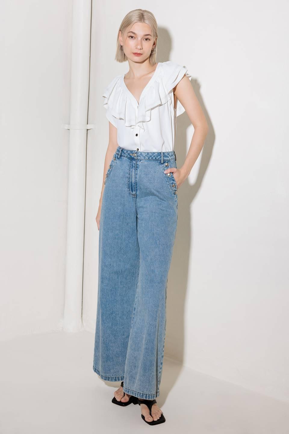 TOP TEJIDO BLANCO CRUDO PARA ROMANCE