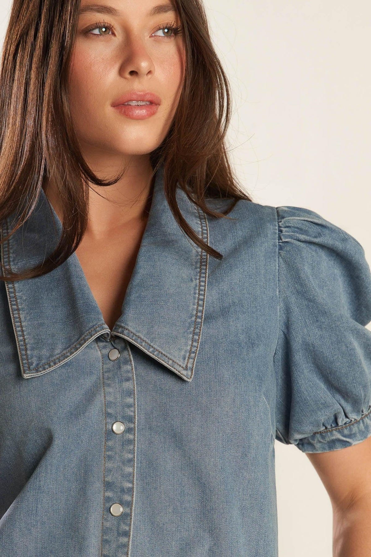 TOP VAQUERO CHAMBRAY ETERNO RESPLANDOR