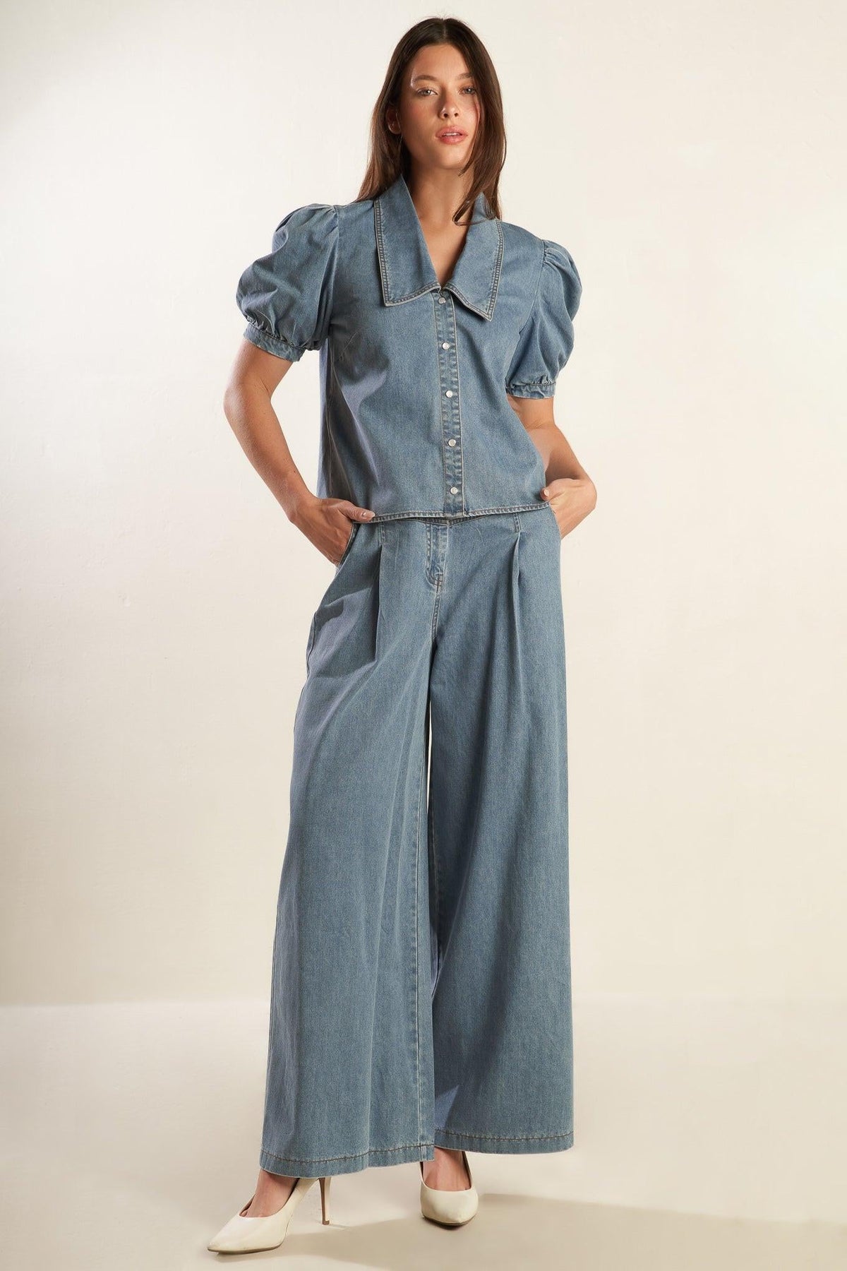 TOP VAQUERO CHAMBRAY ETERNO RESPLANDOR