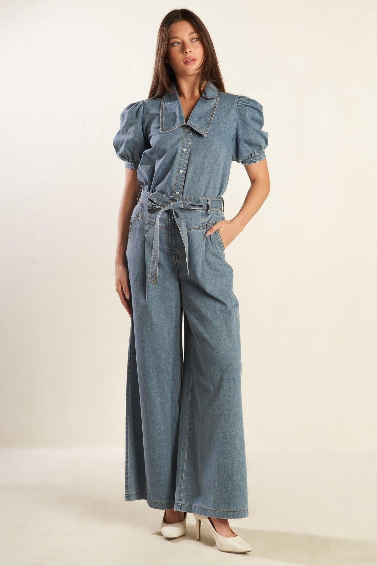 TOP VAQUERO CHAMBRAY ETERNO RESPLANDOR